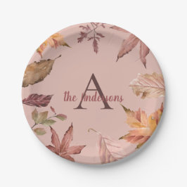 Prato De Papel Folhas Personalizadas de Quebra de Cores de Água