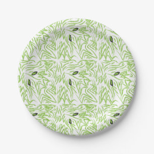 Prato De Papel Folhas Verdes Vegetação Tropical