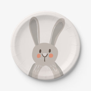 Prato De Papel Folny Paper Plates Chá de fraldas Woodland