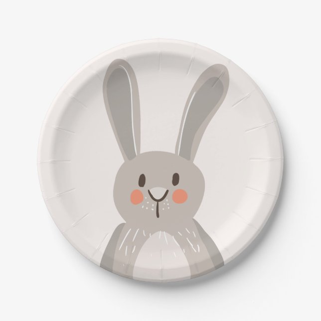 Prato De Papel Folny Paper Plates Chá de fraldas Woodland (Frente)