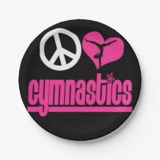 Prato De Papel Fontes ginásticas do partido do gymnast das placas