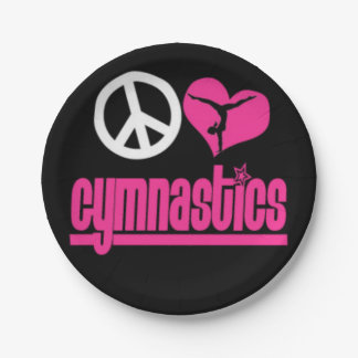 Prato De Papel Fontes ginásticas do partido do gymnast das placas