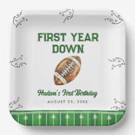 Prato De Papel Football Birthday Party Welcome Sign