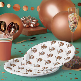 Prato De Papel Football second year down boy birthday 