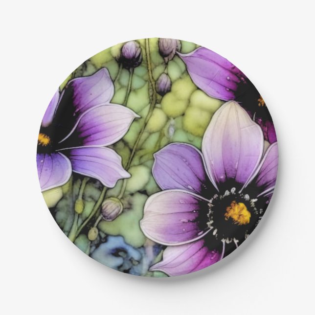 Prato De Papel Foral Cosmos (Frente)