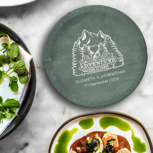 Prato De Papel Forest Adventure começa com o casamento verde russ