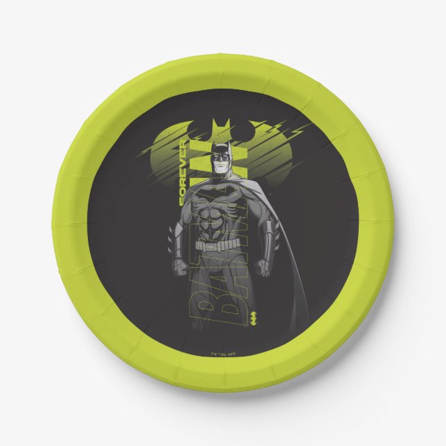Prato De Papel Forever Batman Ligar Caractere Arte (Frente)