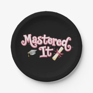 Prato De Papel Formando de mestrado em graduação em ti