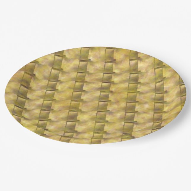 Prato De Papel Formas com efeito castanho claro, envelhecido ou d (Inclinado)