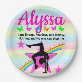 PRATO DE PAPEL FORTE, SEM MEDO E PODEROSA GINÁSTE