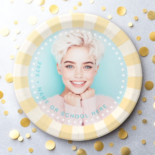 Prato De Papel Foto de formatura de estudante de explosão solar d