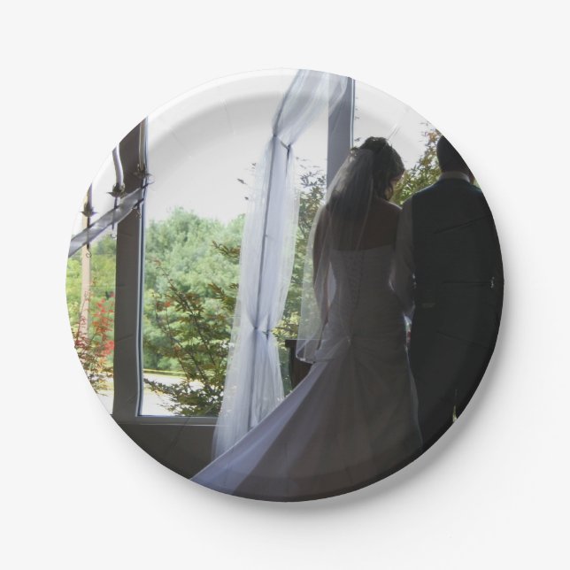 Prato De Papel Foto personalizada (Frente)