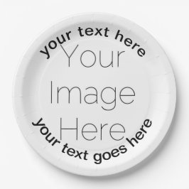 Prato De Papel foto personalizada personalizada personalizada per