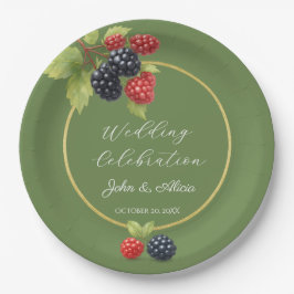 Prato De Papel Foto Romântica Rustic Autumn Berry Back