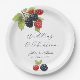 Prato De Papel Foto Romântica Rustic Autumn Berry Back