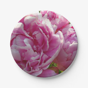 Prato De Papel Foto rosa de Peony caseiro caseiro caseiro floral