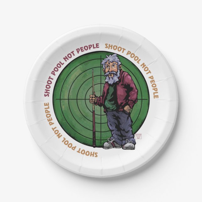 Prato De Papel Fotografar piscina não Pessoas (Frente)