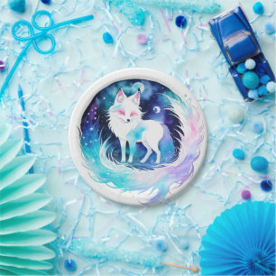 Prato De Papel Fox Woodland Modern Birthday