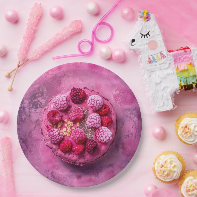 Prato De Papel Framboesas, (Festa)
