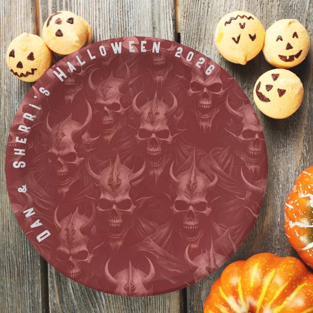 Prato De Papel Frankenstein Halloween Party Plates (Frankenstein Halloween Party Paper Plates)