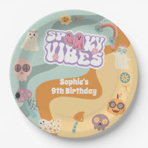 Frascos de Spooky retro aniversário de criança de 