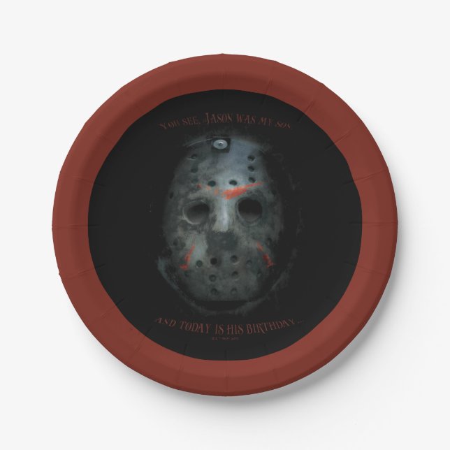 Prato De Papel Freddy vs Jason | Cotação Jason Mask (Frente)