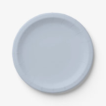 French Blue Paper Plates