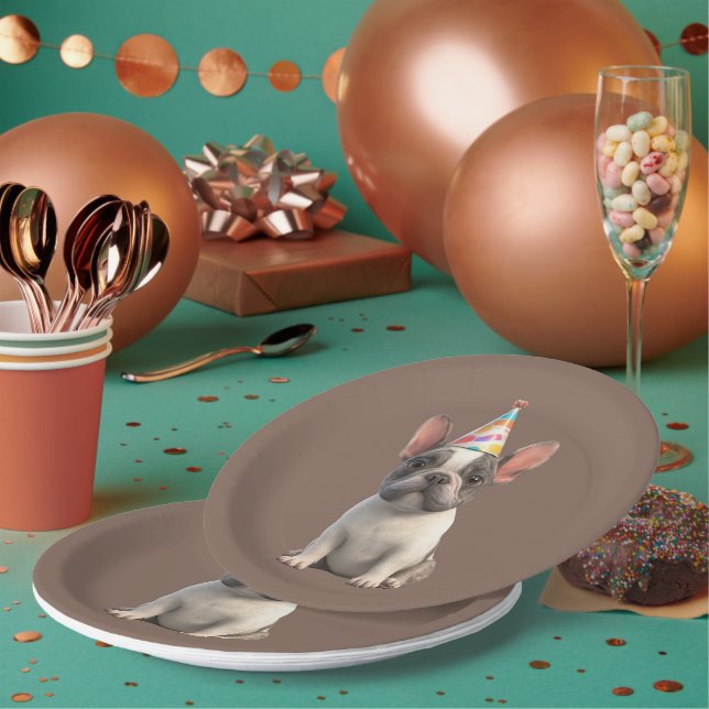 Prato De Papel French Bulldog (Múltiplo)