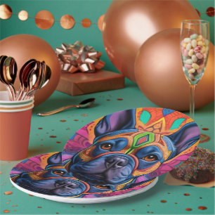 Prato De Papel Frenchie Fun