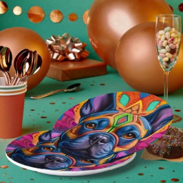 Prato De Papel Frenchie Fun