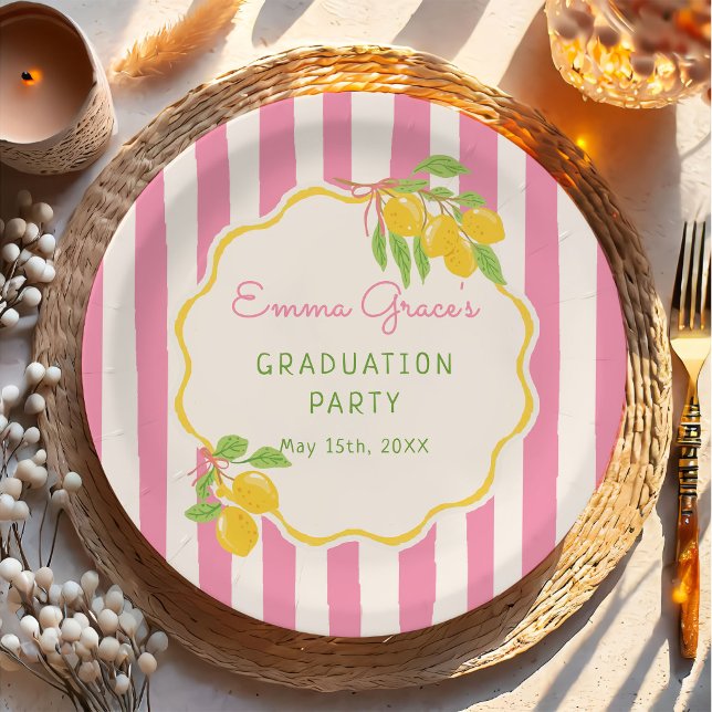 Prato De Papel Freshly Graduated Lemon Gradu Paper Plates (Criador carregado)