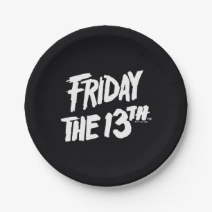 Prato De Papel Friday the 13th Stacked Painted Logo