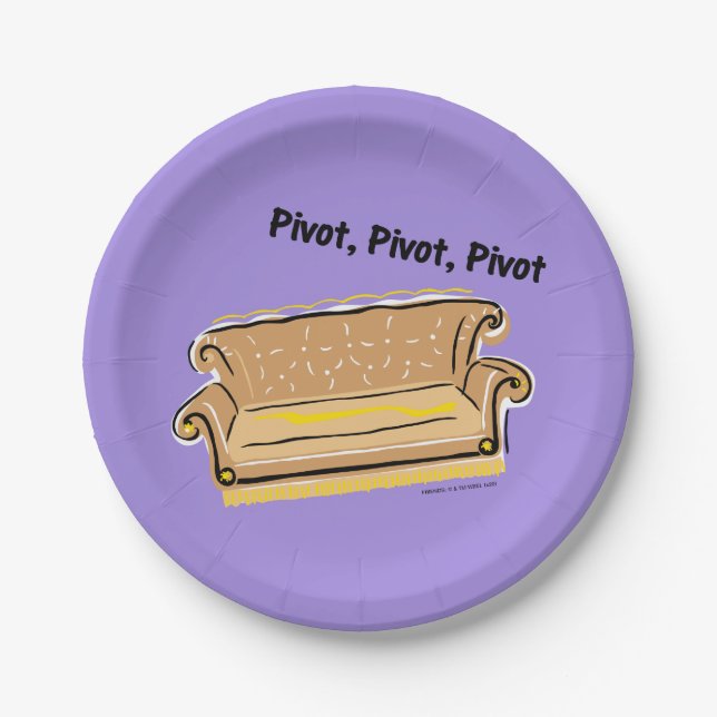 Prato De Papel FRIENDS™ | Pivot (Frente)