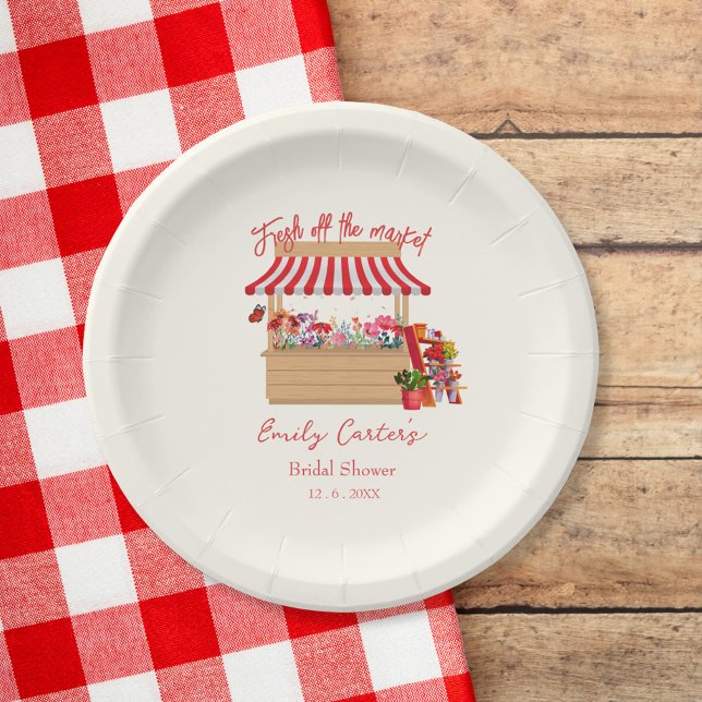 Prato De Papel Frio fresco do Chá de mercado do agricultor (Criador carregado)