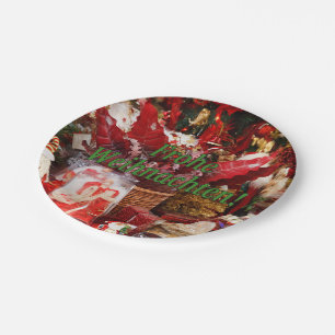 Prato De Papel Frohe Weihnachten! Feliz Natal em alemão