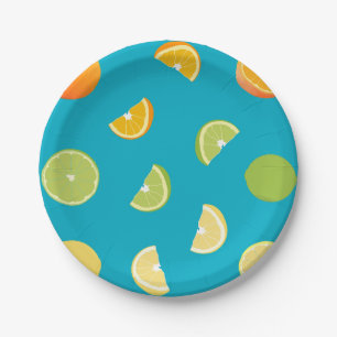 Prato De Papel Fruta de Citrus