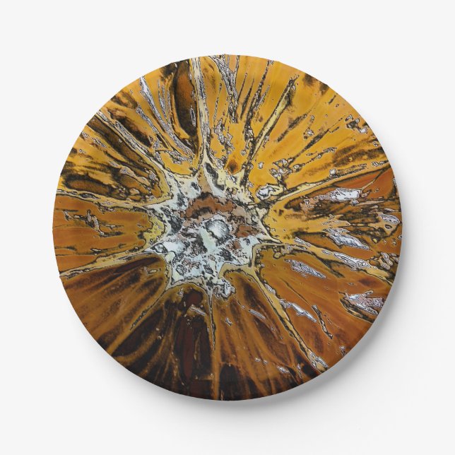 PRATO DE PAPEL FRUTA DE LARANJAS (Frente)