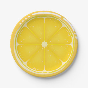 Prato De Papel FRUTA DE VERÃO DO CICLO TROPÓPICO LÍNGULOS de lara