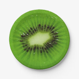 Prato De Papel Fruta Kiwi Fatia Fresca