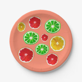 Prato De Papel Fruta suculenta e frutado