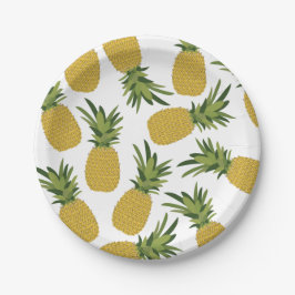 Prato De Papel Fruta tropical do ananás