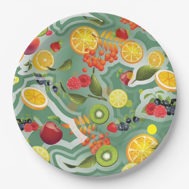 Prato De Papel Frutas mistas 7 (Frente)