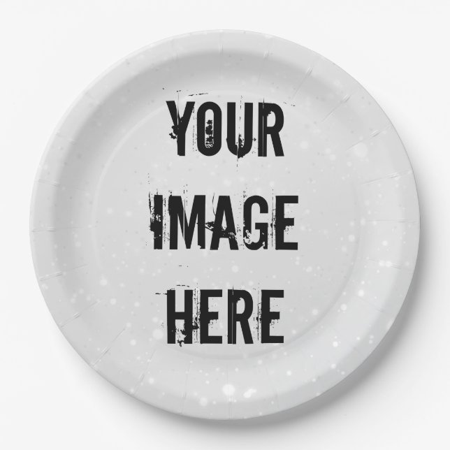 Prato De Papel Fully Customizable Paper Plate (Frente)