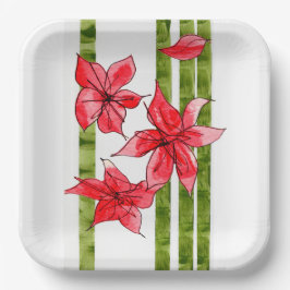 PRATO DE PAPEL FUN AND FESTIVE SQUARE  PAPER PLATE