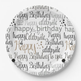 Prato De Papel Fun Happy Balloons Birthday
