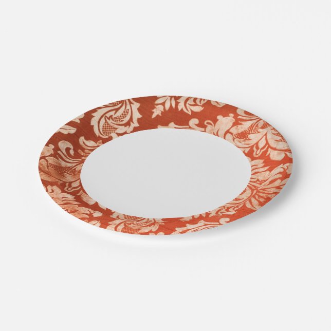 Prato De Papel Fundo de wallpaper Floral (Inclinado)