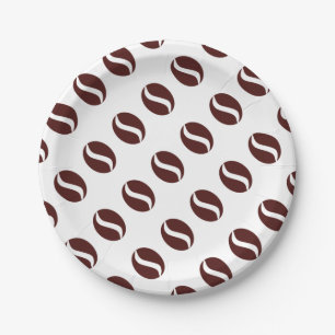 Prato De Papel Funky Coffee Bean
