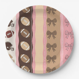 Prato De Papel Fútbol Coquette Arco de Estilo Leopardo (10)