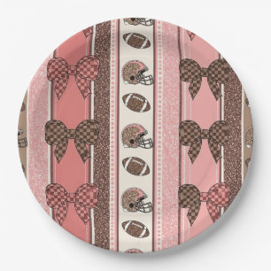 Prato De Papel Fútbol Coquette Arco de Estilo Leopardo (2)