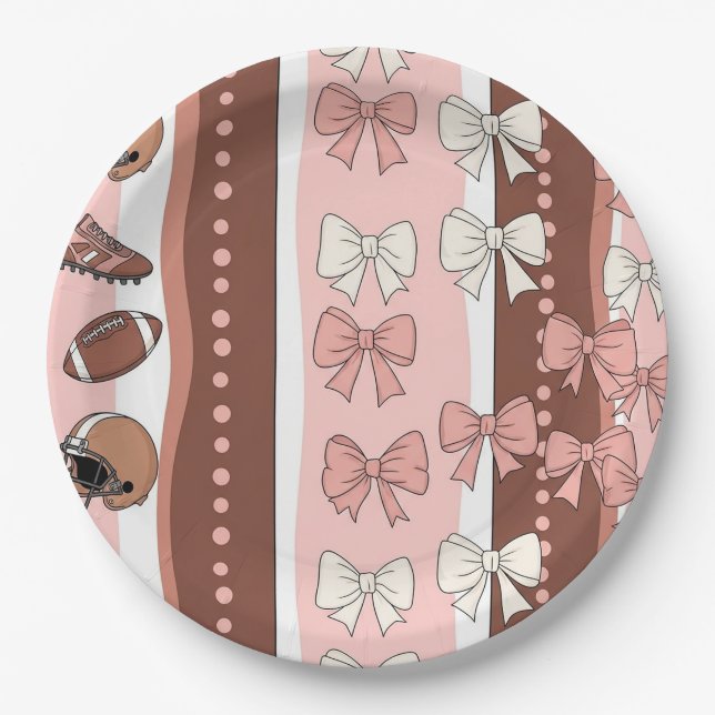 Prato De Papel Fútbol Coquette con Estampado de Leopardo (7) (Frente)